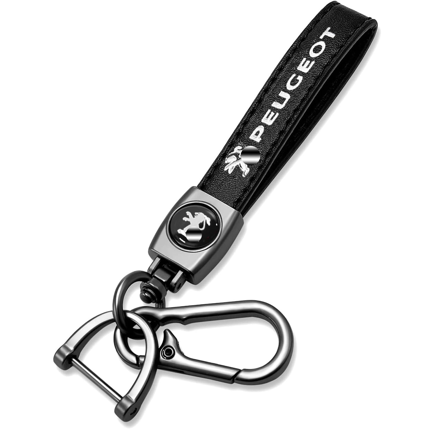 PEUGEOT LEATHER HOOK KEY CHAIN