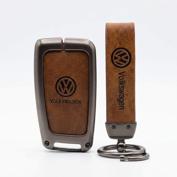 Luxury Volkswagen Metal Key Cover - Buttons Model
