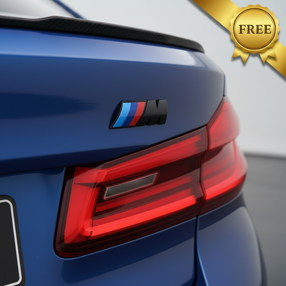Luxury BMW Metal Key Cover + FREE Black M Emblem