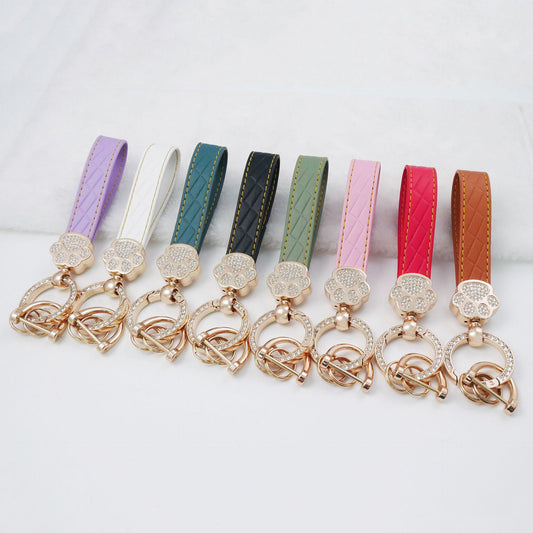 GIRLY LEATHER KEY CHAIN