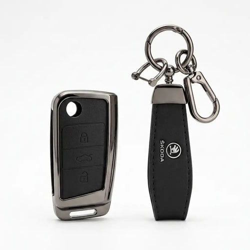 Luxury Skoda Metal Key Cover
