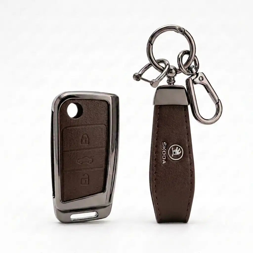 Luxury Skoda Metal Key Cover
