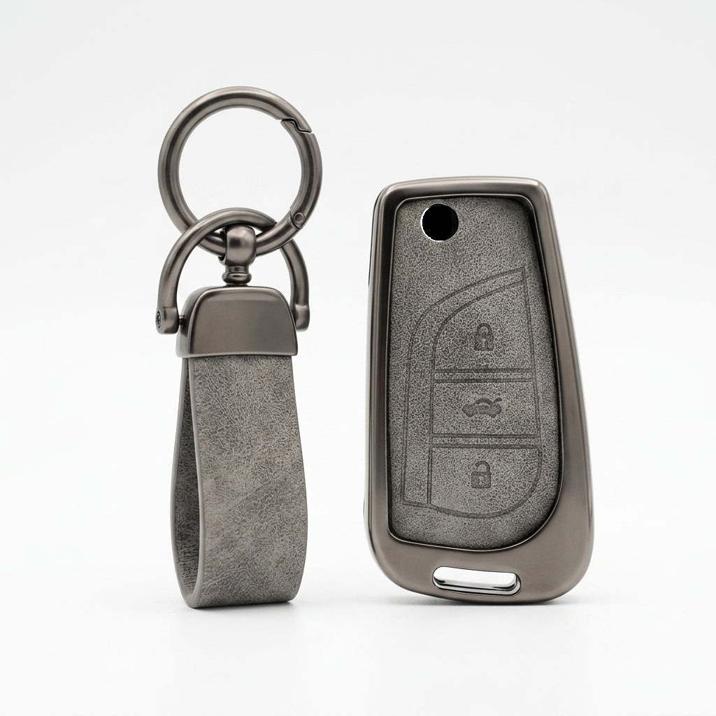 Luxury Toyota Metal Key Cover - Flip Key Model