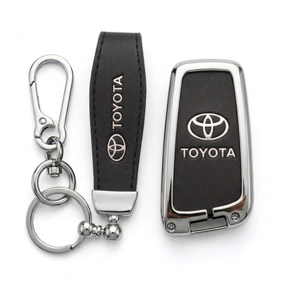 Luxury Toyota Metal Key Cover - Flip Key Model