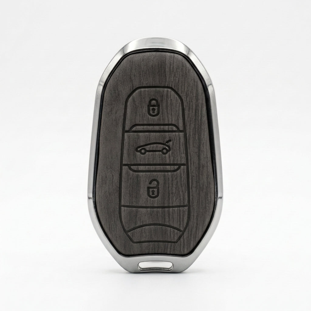 Prestige Luxury Metal Key Cover for Peugeot