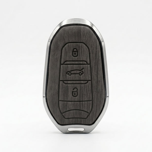 Prestige Luxury Metal Key Cover for Peugeot
